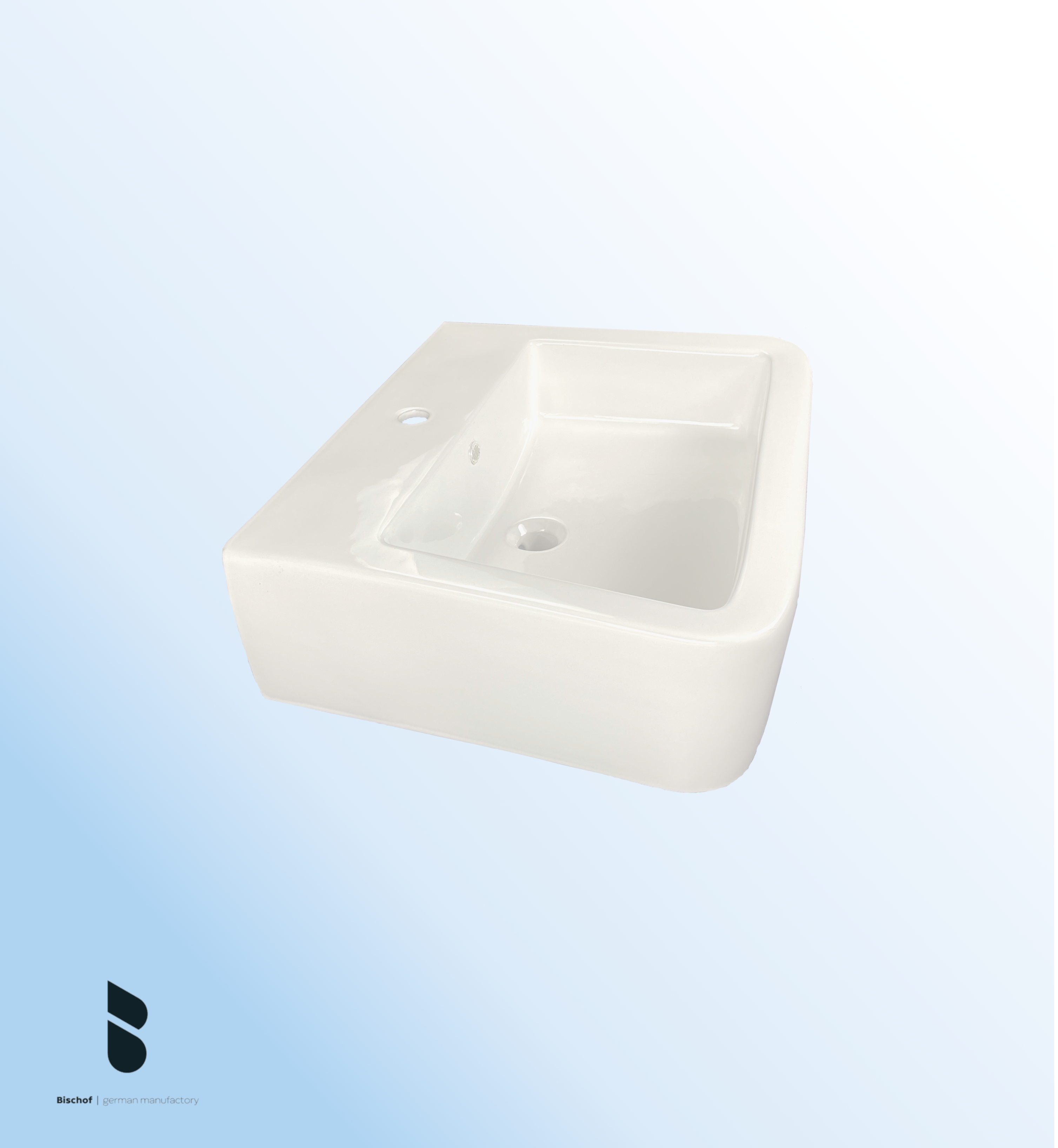 ABVERKAUF // Plano Waschtisch 60cm weiss, wandhängend oder als Aufsatz