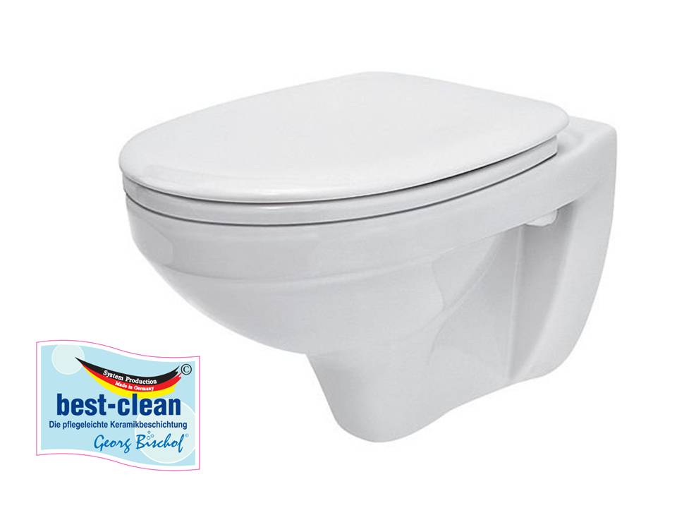 Wand WC Hausmodell weiss  + WC Sitz soft close