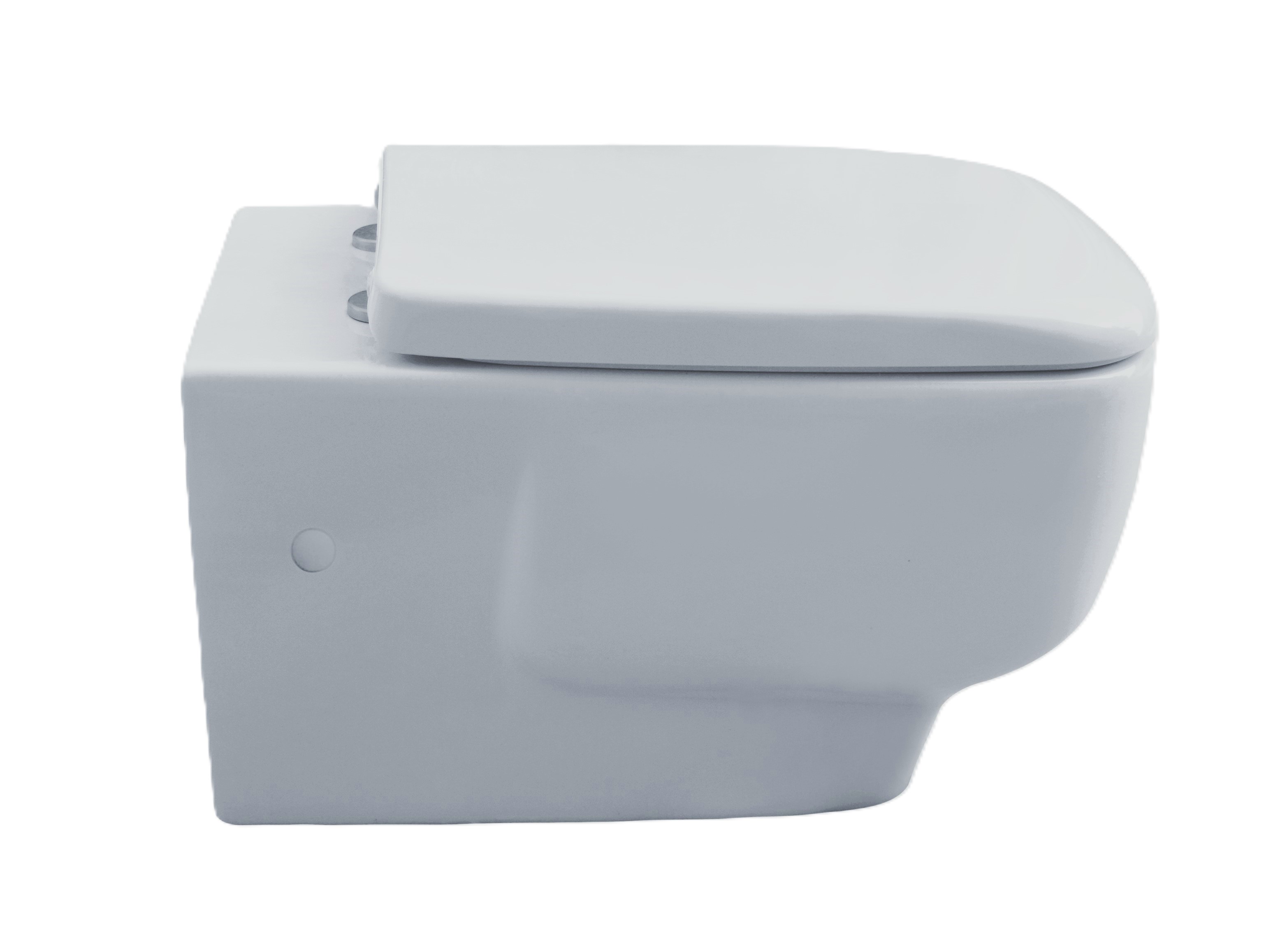 Plano Wand WC weiss  + WC Sitz soft close + Fischer Befestigung