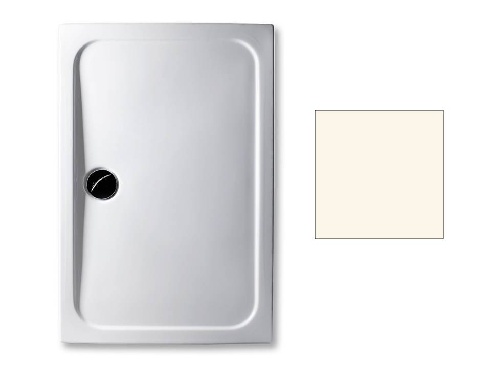 Duschwanne Hamburg 120x80x2,5cm pergamon mit EPS Boden