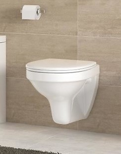 Wand WC Hausmodell weiss  + WC Sitz soft close