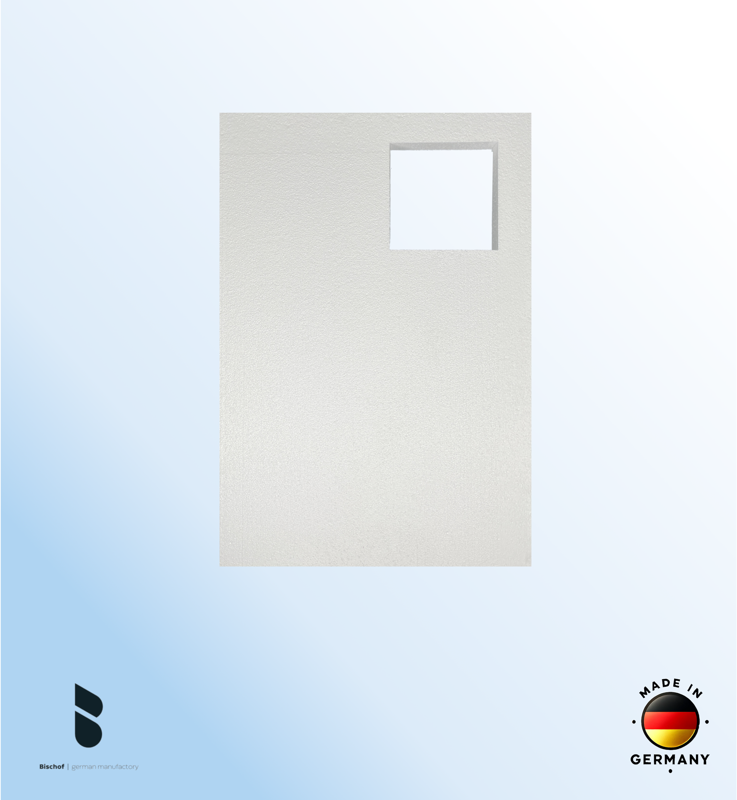 EPS - Träger Hamburg 100x80cm weiß, Höhe 8,5cm EPS Block