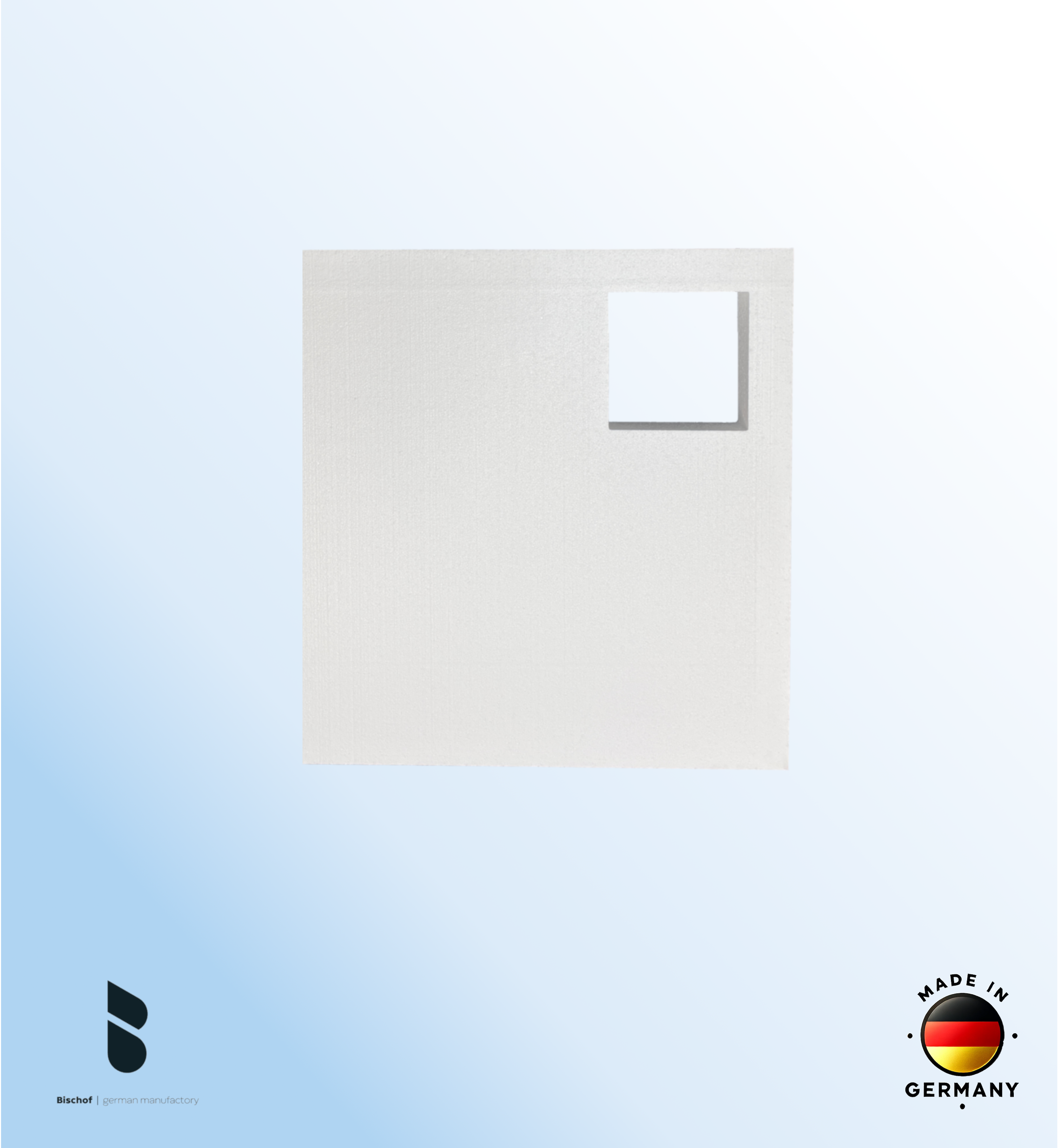 EPS - Träger Hamburg 100x90cm weiß, Höhe 8,5cm EPS Block