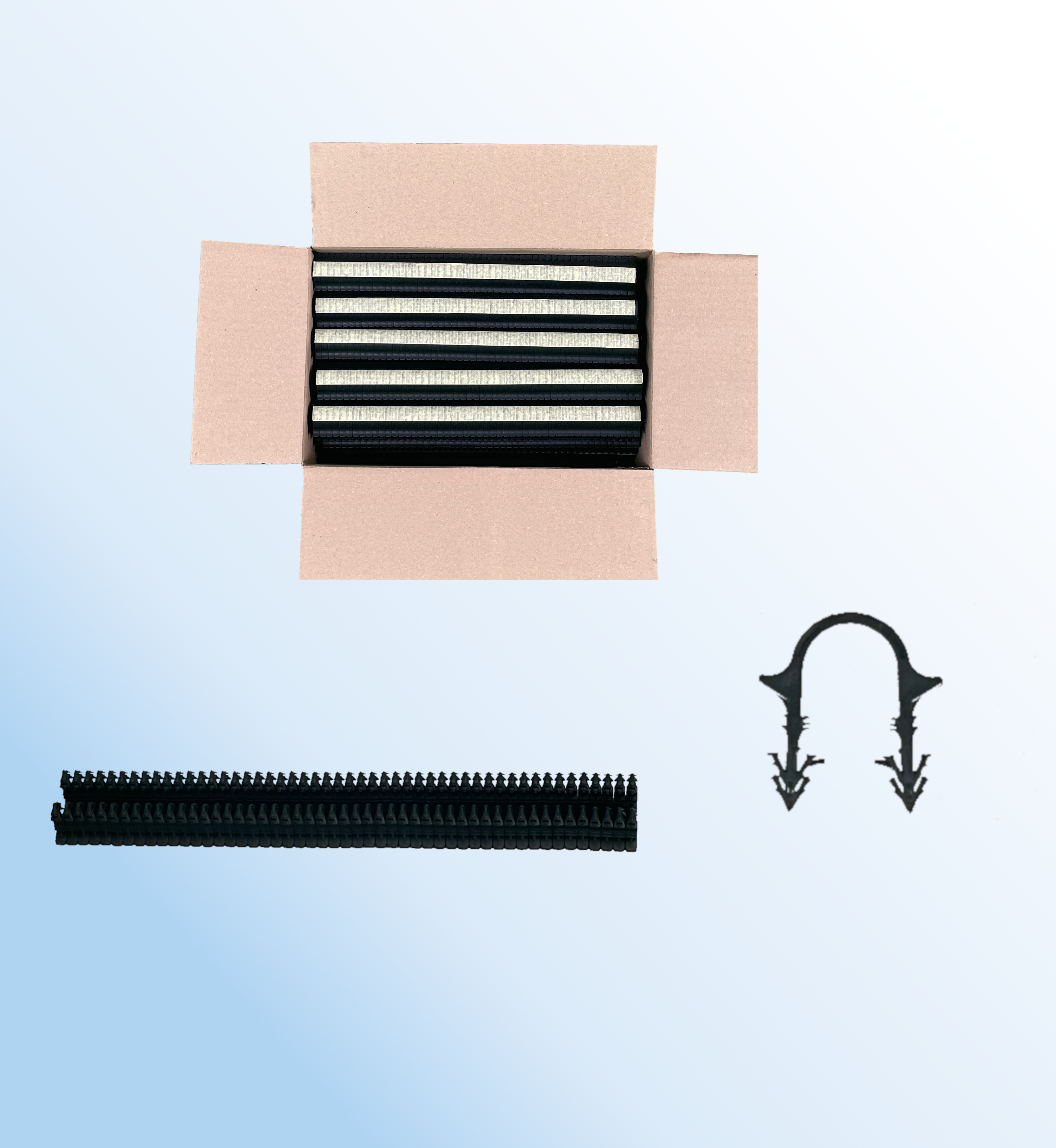 Aufstecknadeln / Tackernadeln für Fubo-Heizung, 5.000 Stück 