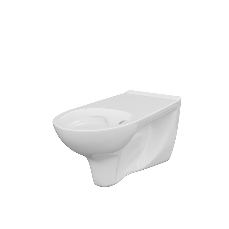 Wand WC Behinderte weiß, spülrandlos, incl. CLEAN PRO Beschichtung + Sitz mit Hygieneausschnitt