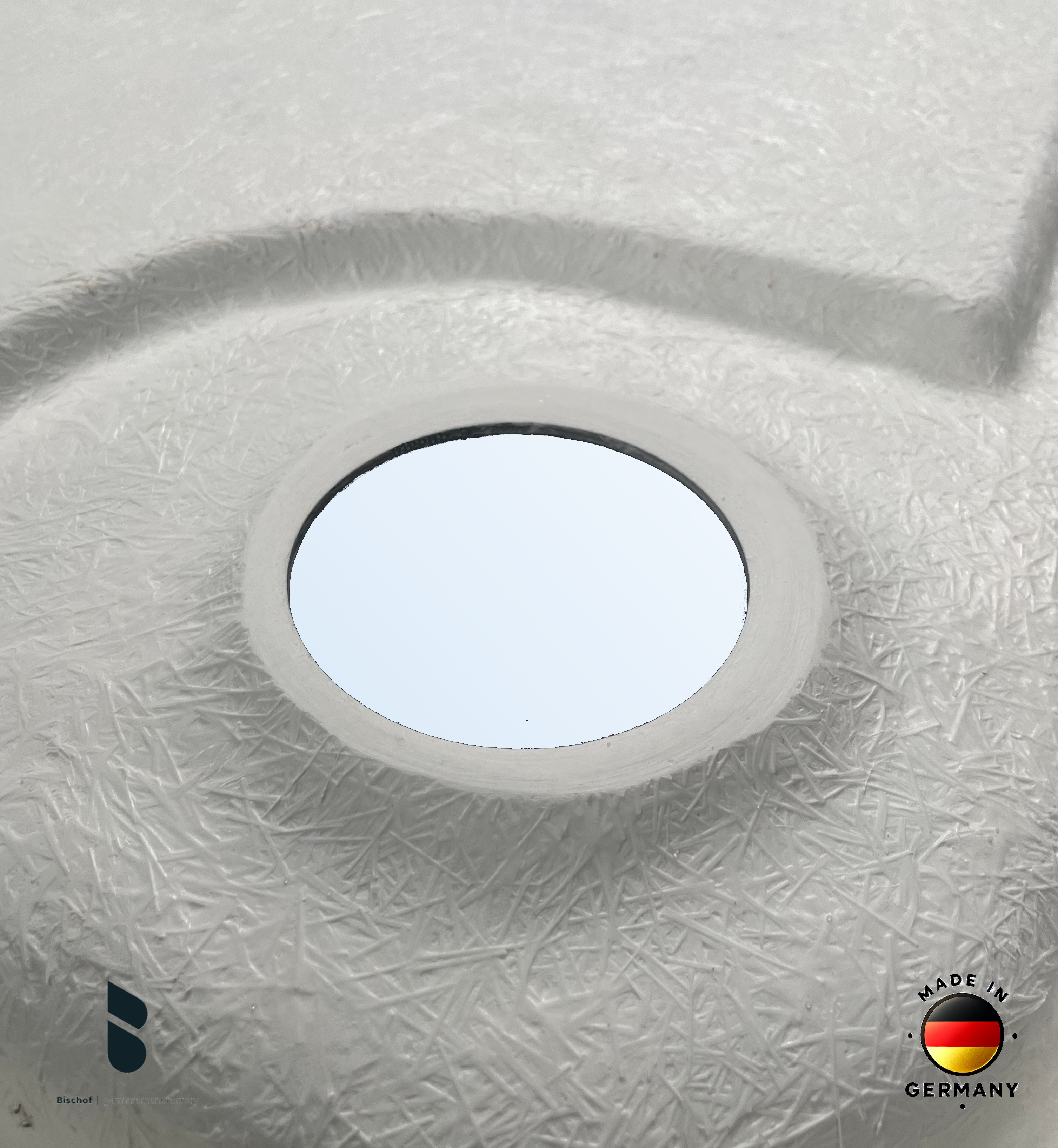 Duschwanne Stuttgart 90x90x2,5cm, Radius 55 manhattan